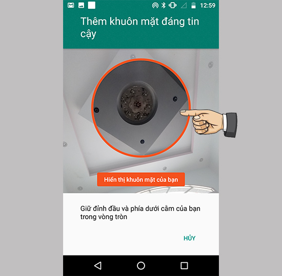 Thêm nhận diện khuôn mặt